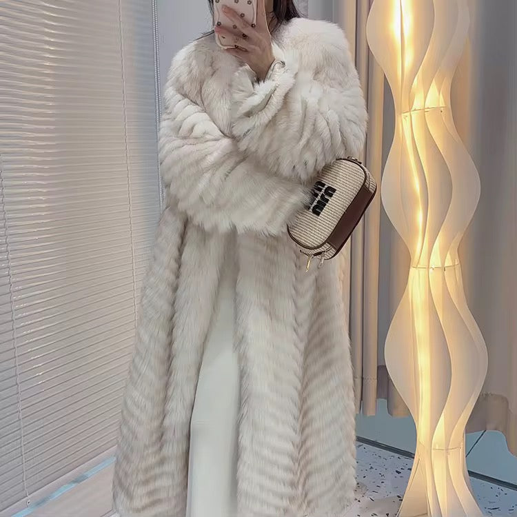 Real fur coat