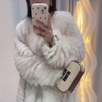 Real fur coat