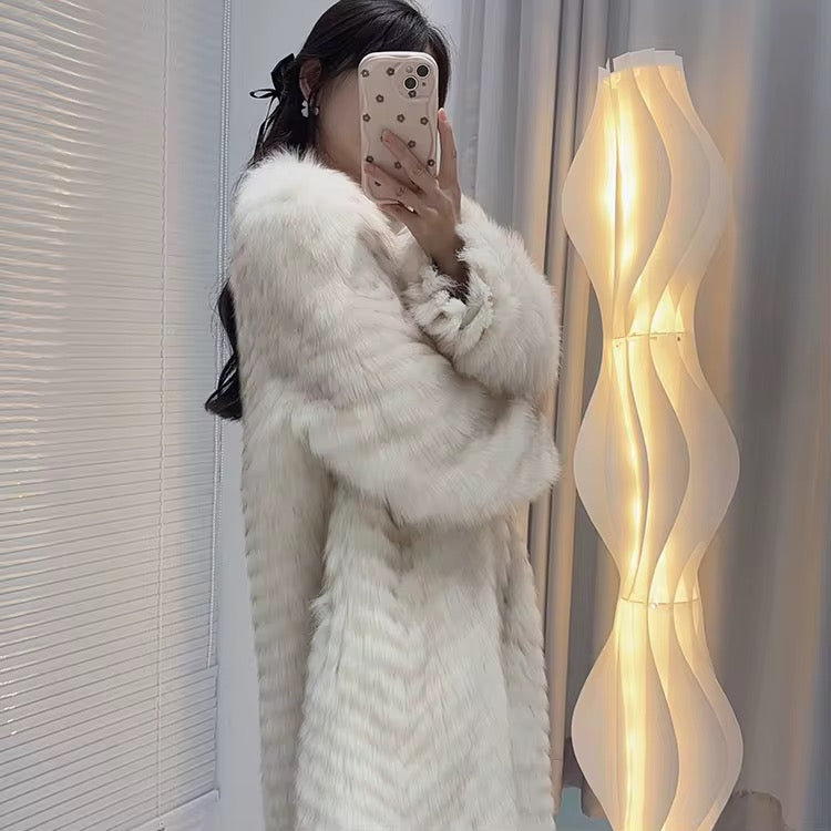 Real fur coat