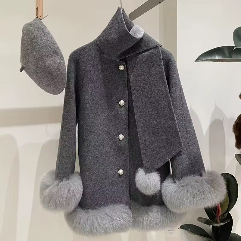 Fashionable Wool & Cashmere Coat