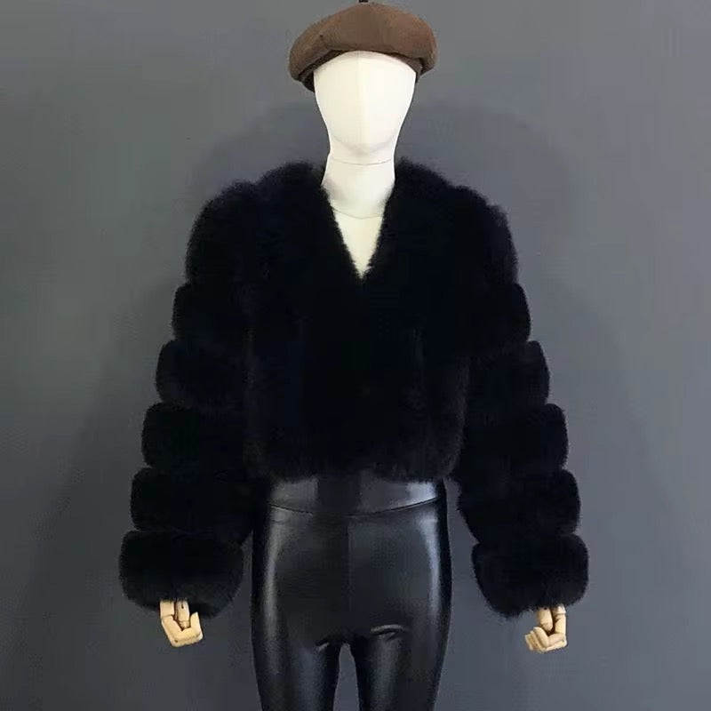 Fox fur coat