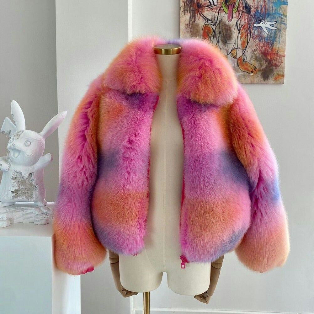 Fox fur coat