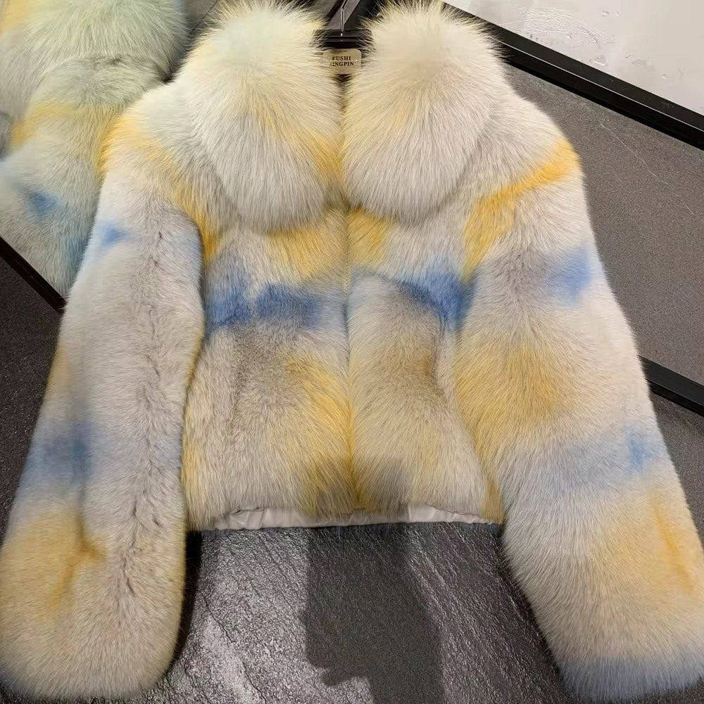 Fox fur coat
